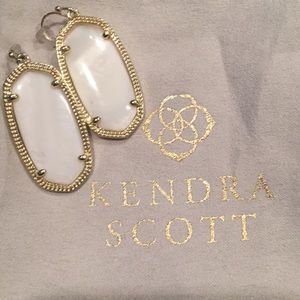 Kendra Scott White Elle Earrings